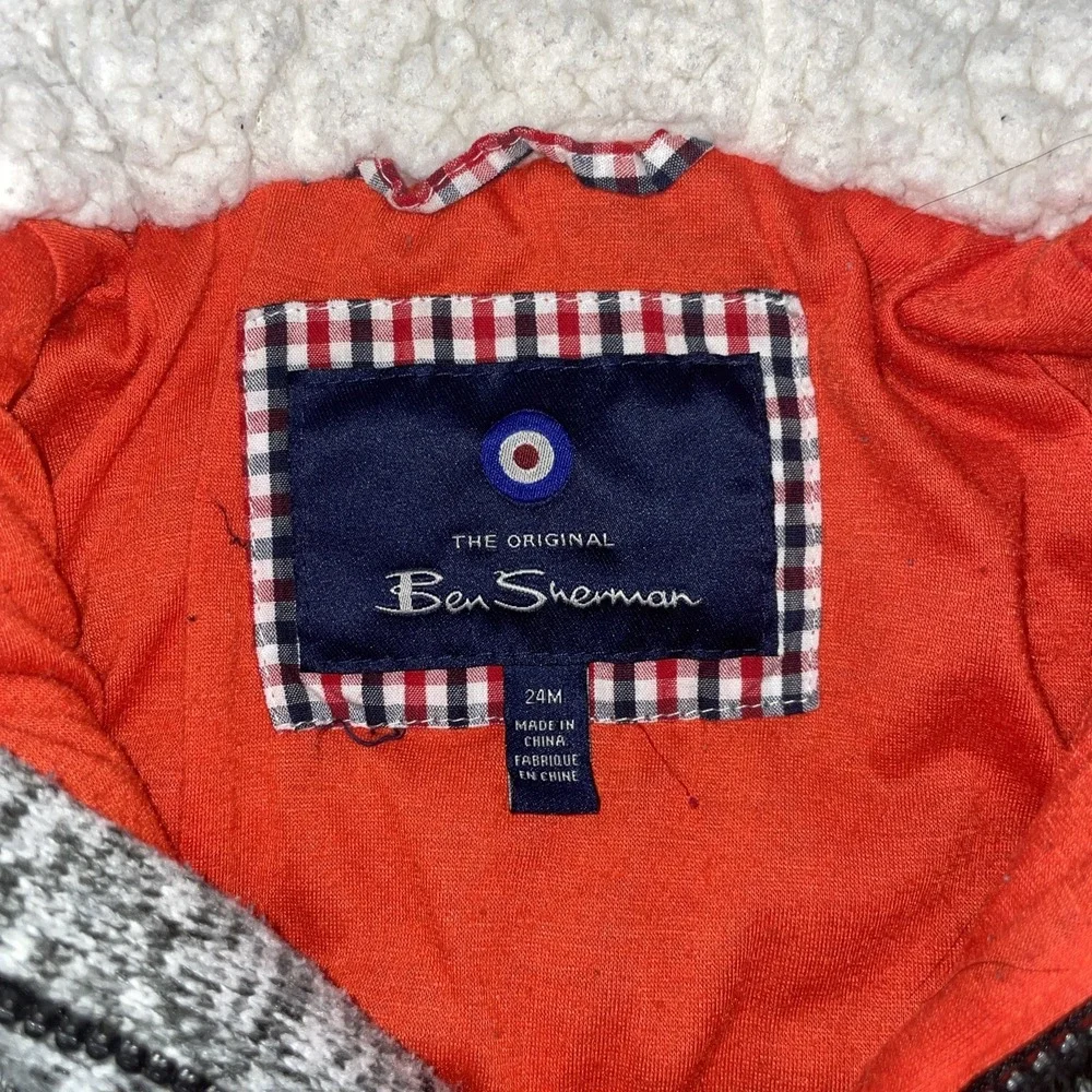 Gray Ben Sherman Baby/Toddler Hooded Jacket‎ Coat Zipper Size 24 Months